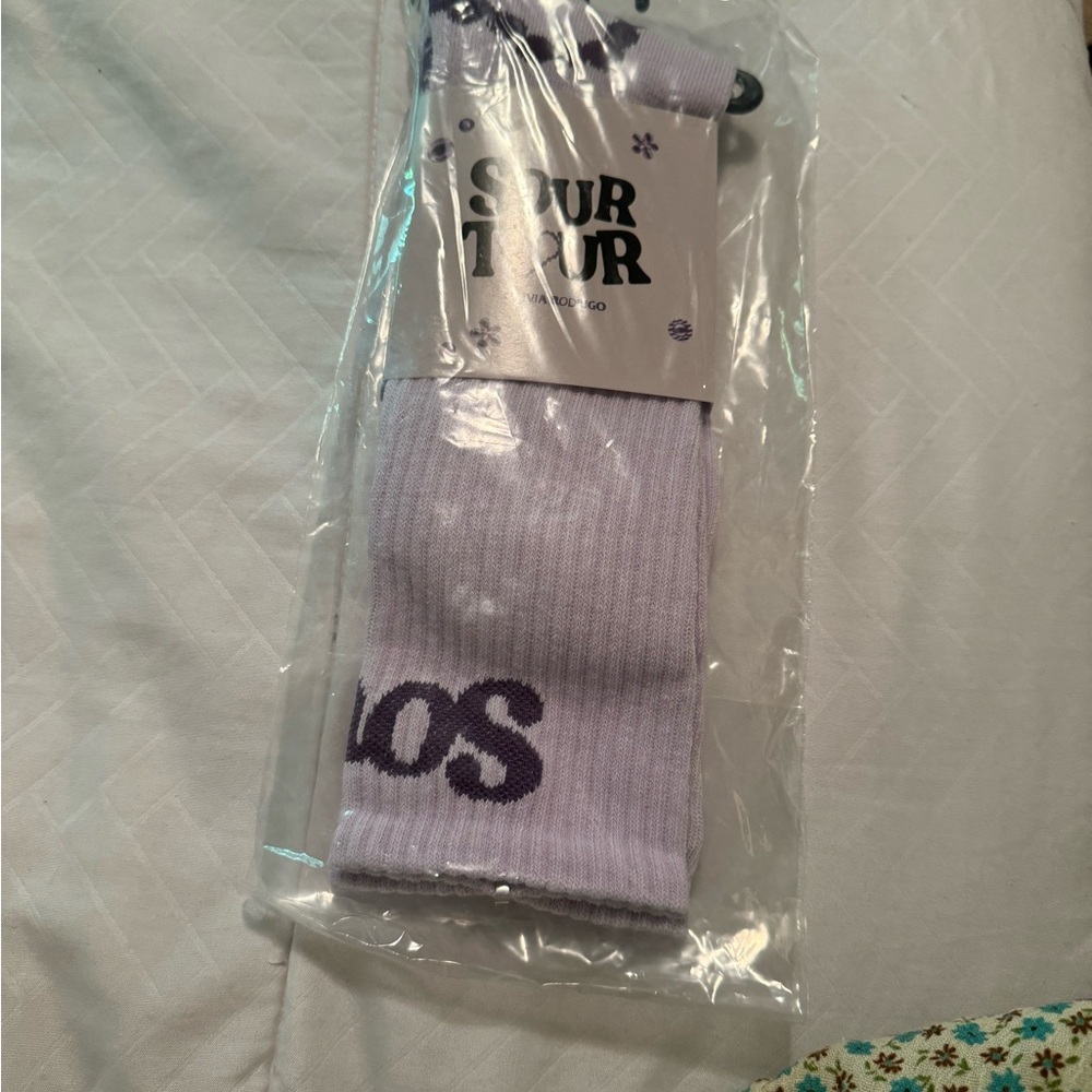 Olivia Rodrigo Sour Tour Purple Socks